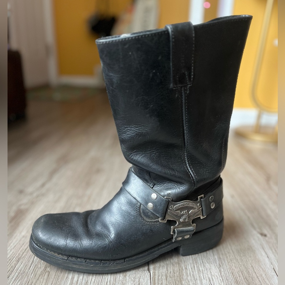 Harley Davidson Eagle Harness Men’s Leather Riding Boots